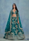 Teal Colour Sheilja By Mehvish Art Silk Designer Lehenga Choli Wholesale Market In Surat